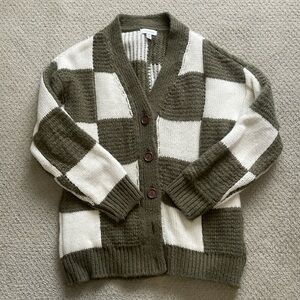 Topshop Checker Cardigan